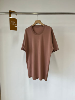 Simple loose fit short sleeve t-shirt