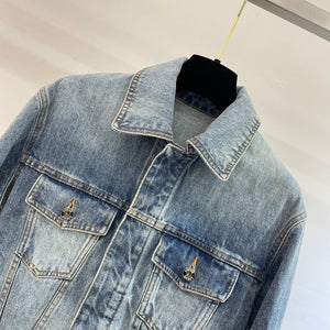 Veste courte en jean