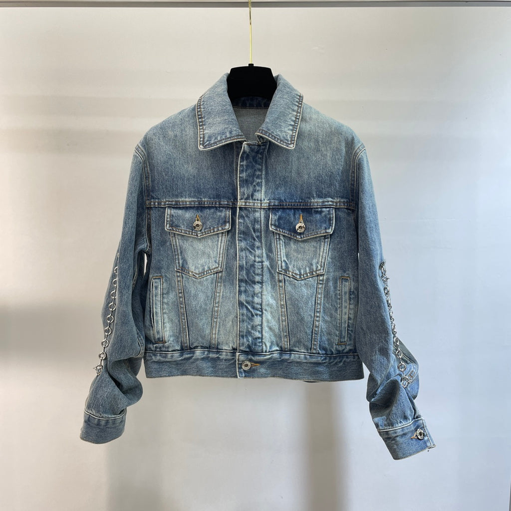 Short denim jacket