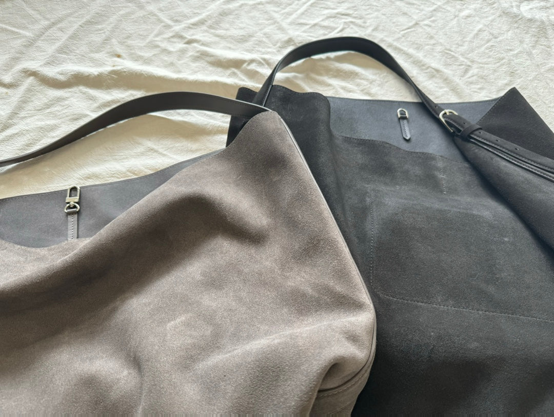 Large-capacity suede tote bag!