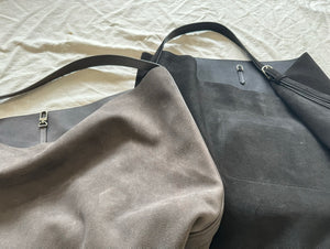 Large-capacity suede tote bag!