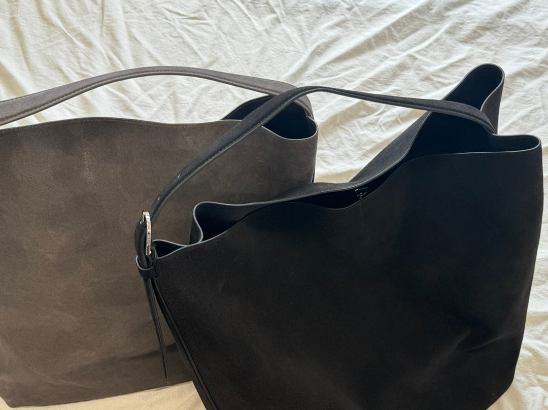 Large-capacity suede tote bag!