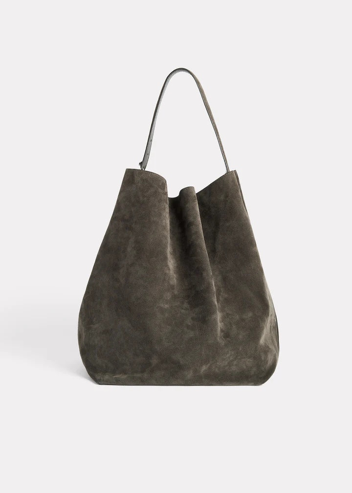 Large-capacity suede tote bag!