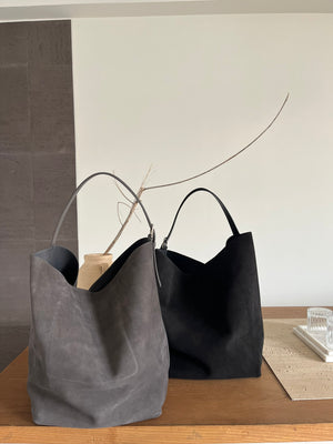 Large-capacity suede tote bag!