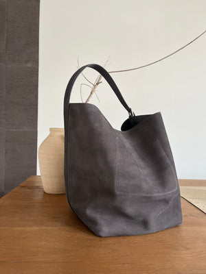 Large-capacity suede tote bag!